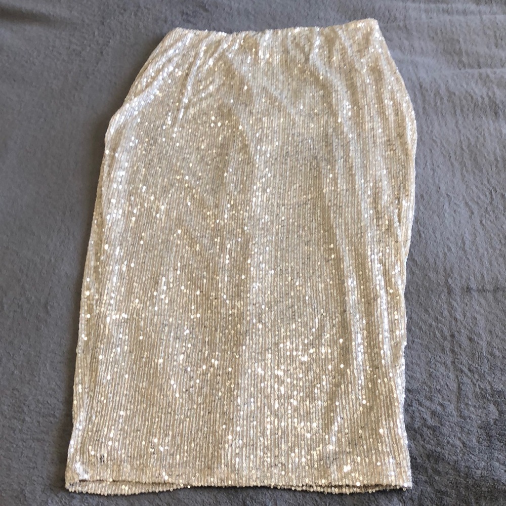 Sequins Midi Skirt